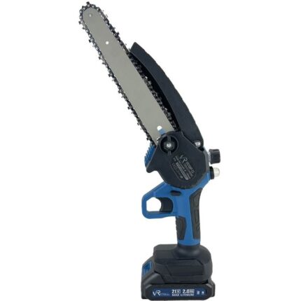 اره زنجیری شارژی ویوارکس VR2108 با تیغه ۲۰ سانت و موتور براشلس، مناسب هرس‌کاری، کمپ و برش چوب‌های روزمره