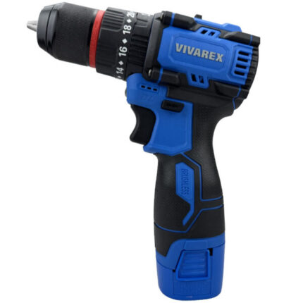 دریل شارژی 16 ولت براشلس ویوارکس VR1608 — دو باتری و سه‌نظام فلزی 10mm