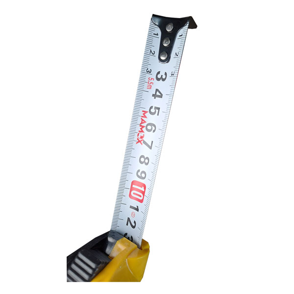 متر 3 متری ماموکس سری التون متر ضد ضربه (4) متر 3 متری ماموکس سری التون با نوار فلزی و بدنه ABS مقاوم