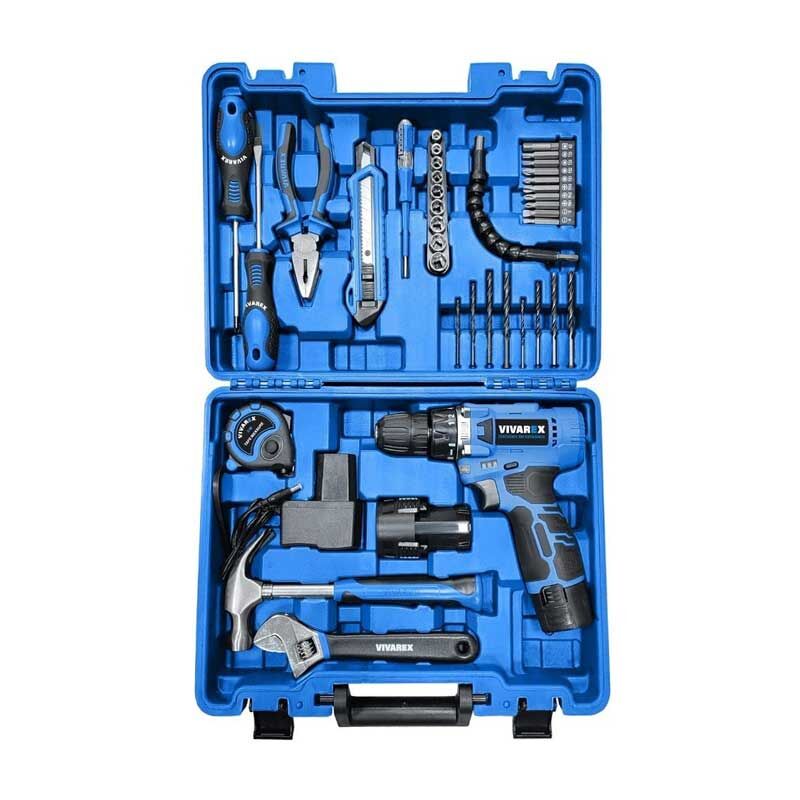 کیت دریل شارژی 12 ولت 40 پارچه ویوارکس مدل VR1240-CDK | 12 ولت 1.5 آمپر