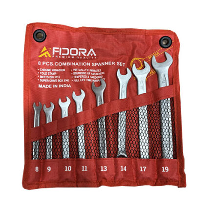 آچار یکسر تخت یکسر رینگی فیدورا مدل FI-00819 مجموعه 8 عددی