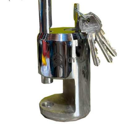 قفل کتابی گیلاسی میلاد مدل فولادی مناسب کرکره مغازه و درب فلزی