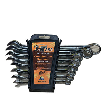 مجموعه آچار ۸ عددی یکسر تخت و یکسر رینگی مدل HT 252